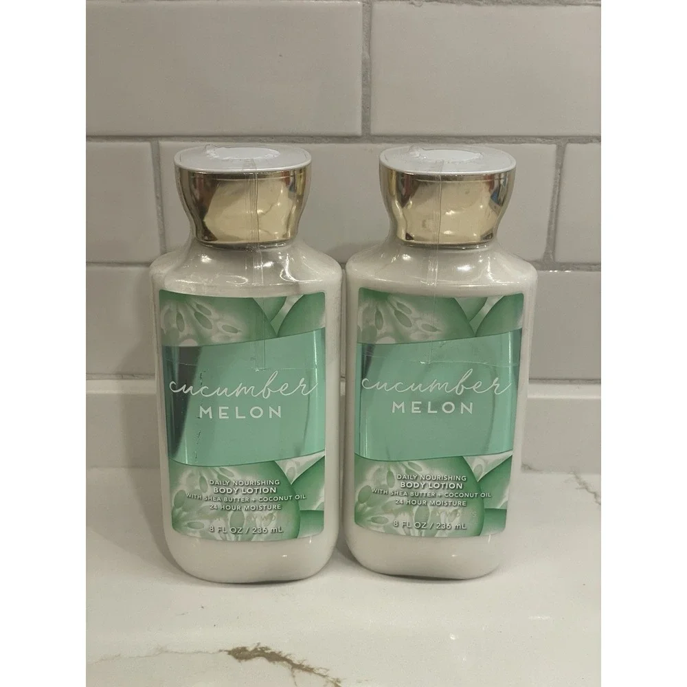 Bath & Body Works Cucumber Melon Body Lotion 8 fl oz Lot of 2‎ New Sealed
